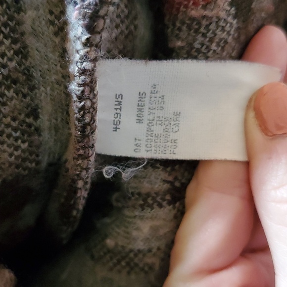 Woolrich Brown Plaid Heavy Fleece 1/4 Zip Pullover Sz. XL Jacket w Pockets - Picture 11 of 12